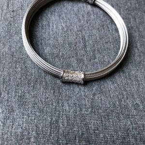 Alor Classique Signature Multi Cable Bracelet with Diamonds